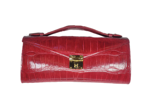 Grace clutch In Crocodile