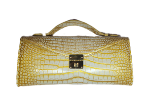 Grace clutch In Crocodile