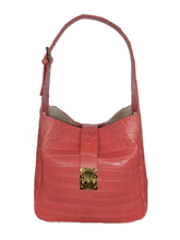 Load image into Gallery viewer, Shoulder Bag in Crocodile