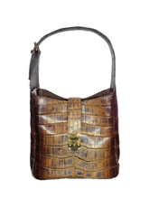 Load image into Gallery viewer, Shoulder Bag in Crocodile