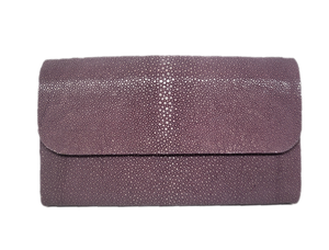 Shagreen clutch