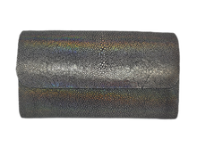 Load image into Gallery viewer, Iridescent Shagreen clutch