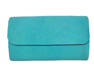 Shagreen clutch