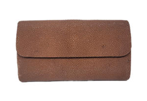 Shagreen clutch