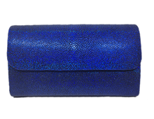 Load image into Gallery viewer, Iridescent Shagreen clutch