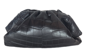 Pleated Crocodile clutch