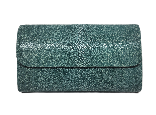 Shagreen clutch