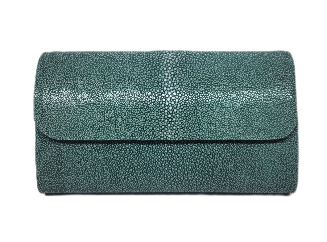 Shagreen clutch