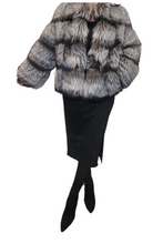 Load image into Gallery viewer, Silver Fox Fur Jacket 2025 Collection